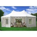 29'x21' Octagonal Wedding Party Tent Canopy Gazebo Heavy Duty Water Resistant White